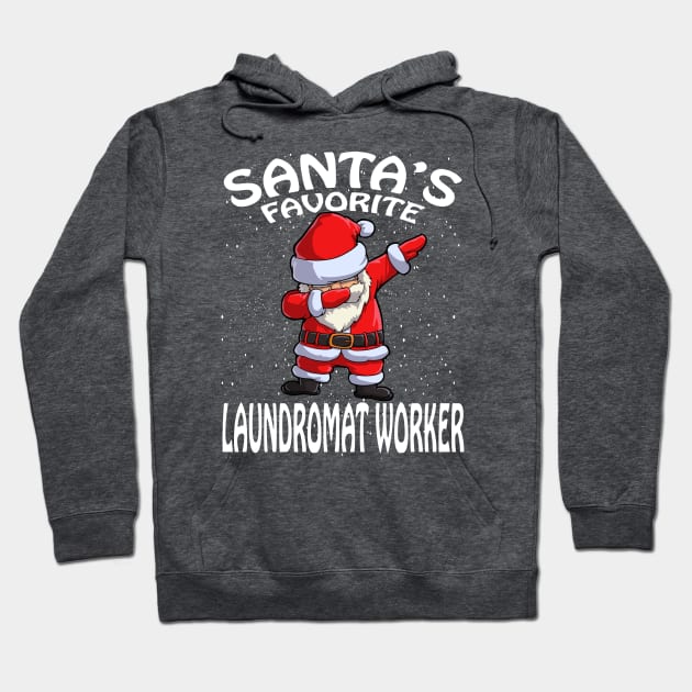 Santas Favorite Laundromat Worker Christmas Hoodie by intelus